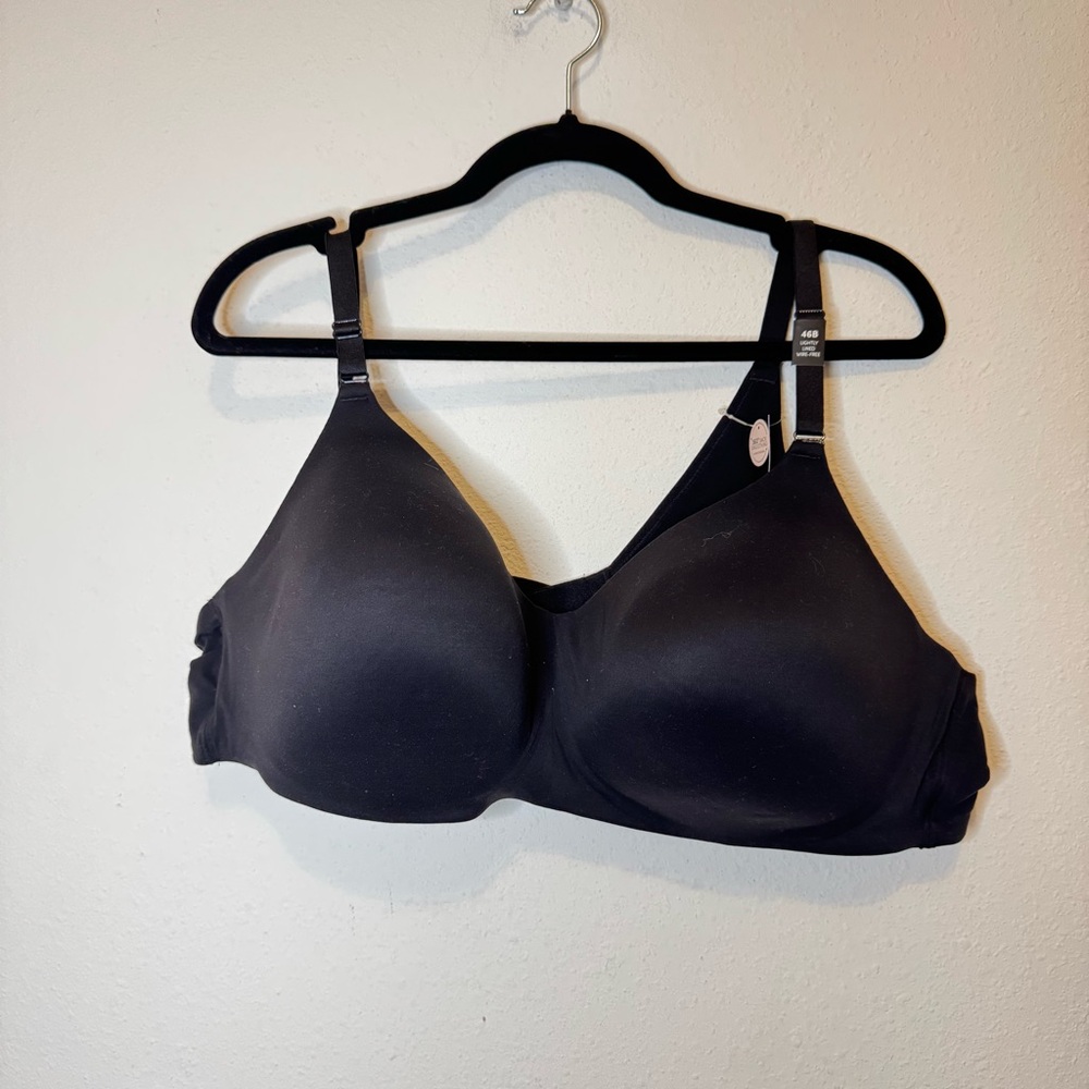 Torrid Curve Lightly Lined Smoothing Full Coverage wire free Black Bra 46B